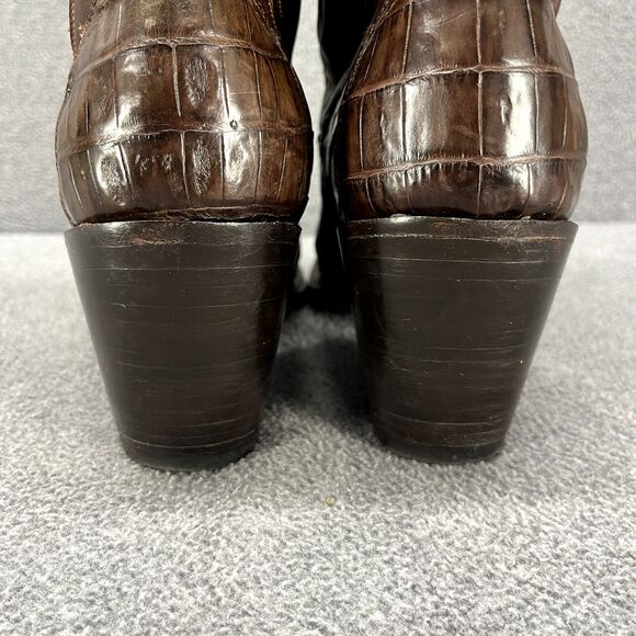 Frye Boots Womens 8.5 B Hope Limited Edition Brown Floral Embroidery Western‎ - Picture 8 of 16